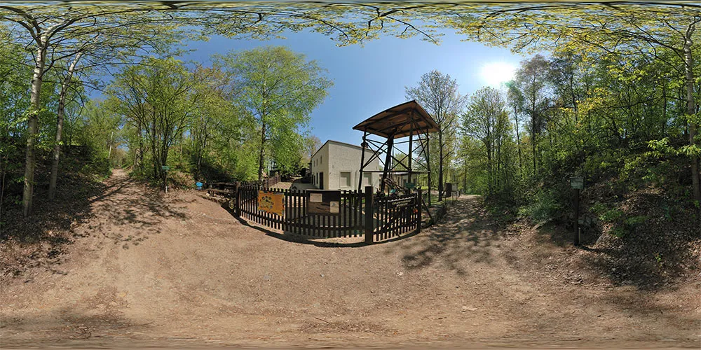 360° Panorama: Granitabbaumuseum in Königshainer Berge