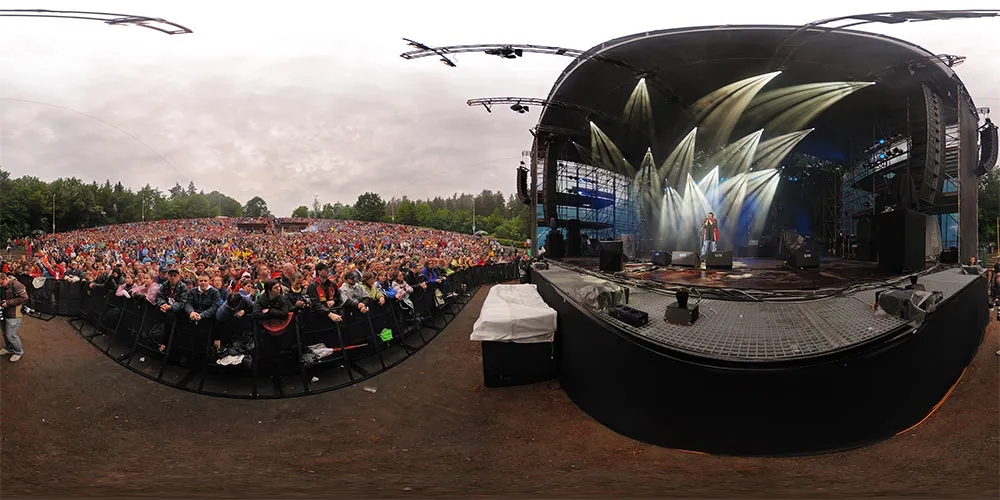 360° Panorama: Michael Hirte auf der Hutbergbühne 2009 in Kamenz