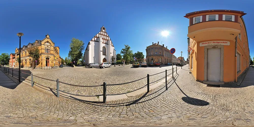 360° Panorama: Postamt in Kamenz