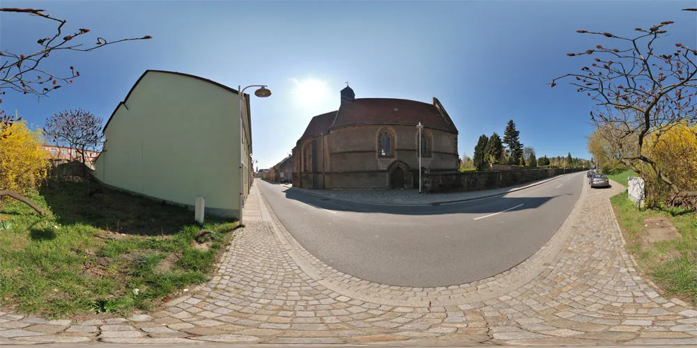 360° Panorama: St. Just Kirche 2 in Kamenz
