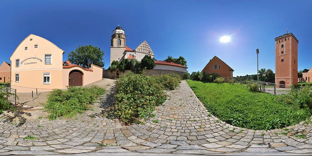 360° Panorama: Roter Turm in Kamenz