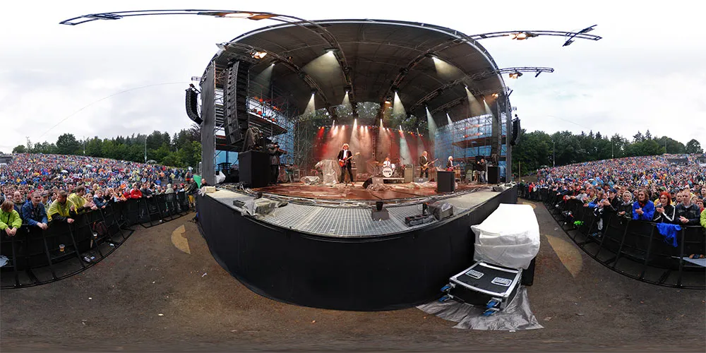 360° Panorama: The Lords auf der Hutbergbühne 2009 in Kamenz