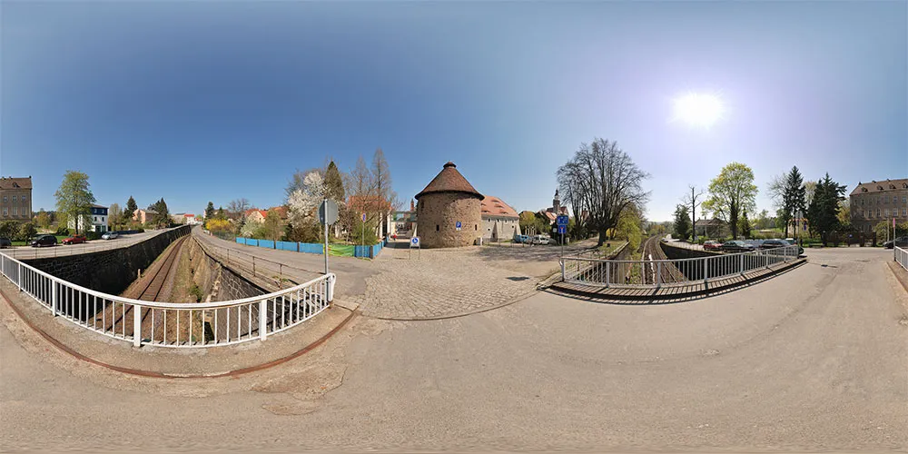 360° Panorama: Zwingerstraße in Kamenz