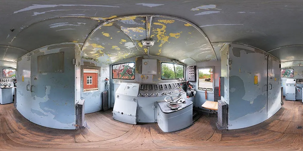 360° Panorama: Lokomotive 4-662 in Energiefabrik Knappenrode
