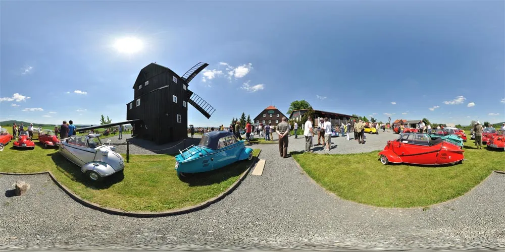 360° Panorama: Messerschmitt Kabinenroller Treffen 3 in Kottmarsdorf
