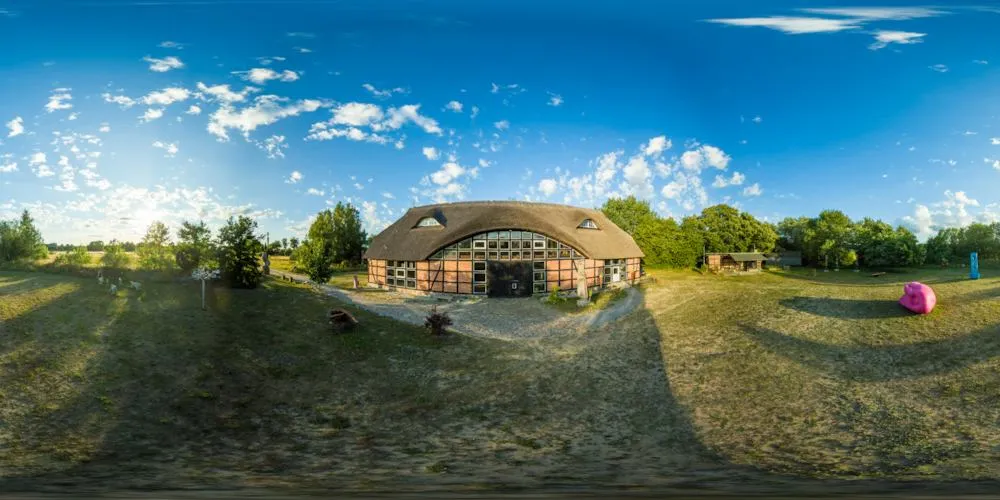 360° Panorama: Katzow - Skulpturenpark - Kunstscheune in Mecklenburg-Vorpommern