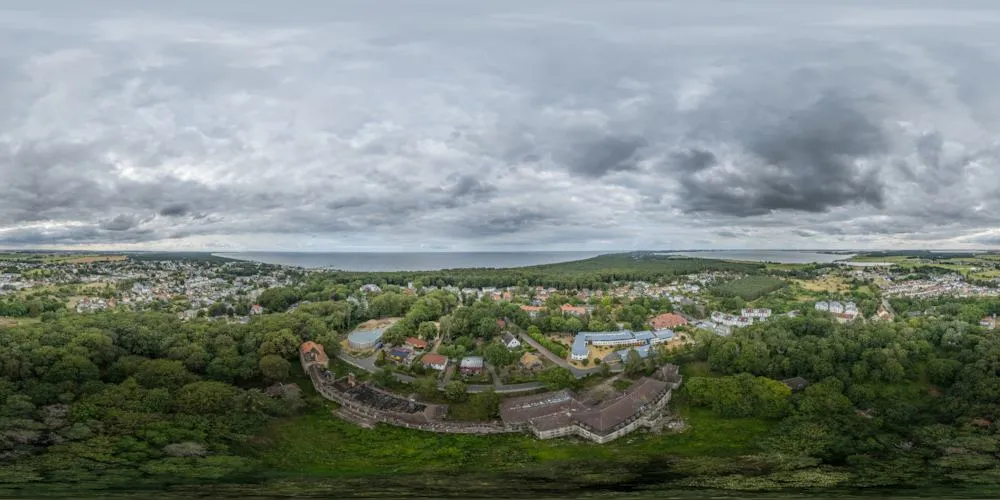 360° Panorama: Kindersanatorium Erich Steinfurth in Zinnowitz in Usedom