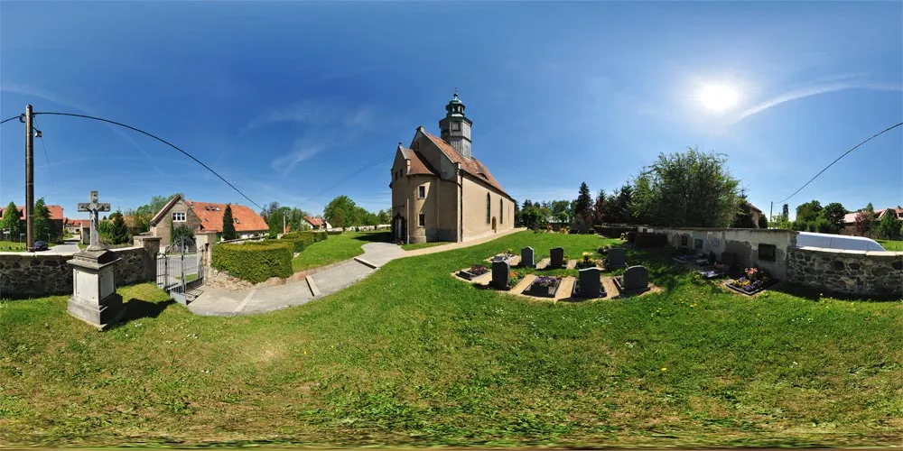 360° Panorama: Kirche  in Gersdorf (Markersdorf)