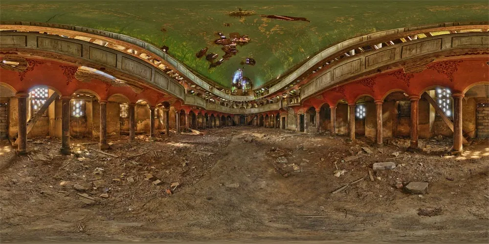 360° Panorama: Kirche Giersdorf in Polen