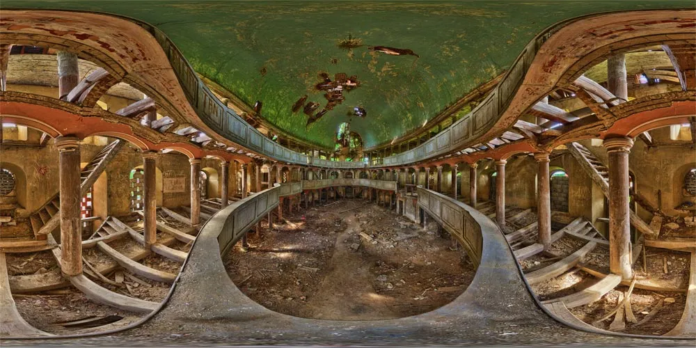 360° Panorama: Kirche Giersdorf - 2. Empore 2 in Polen