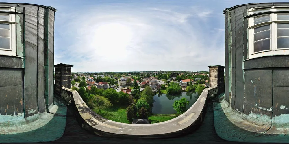 360° Panorama: Neugersdorfer Kirche - Kirchturm 1 in Oberlausitz