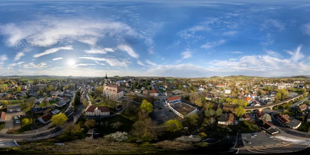 360° Panorama: Kreuzkirche in Seifhennersdorf