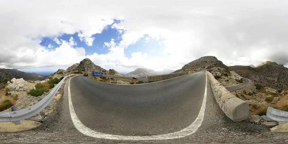 360° Panorama: Sa Moleta - Krawattenknoten in Sa Calobra