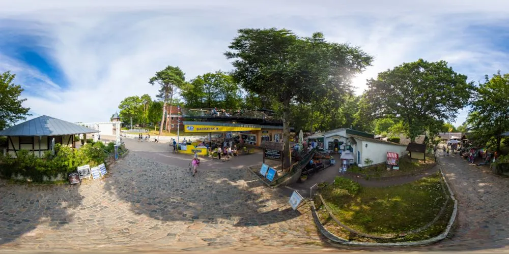 360° Panorama: Koserow - BackFischKing in Insel Usedom