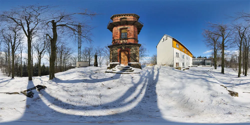 360° Panorama: Aussichtsturm auf dem Kottmar in Oberlausitz