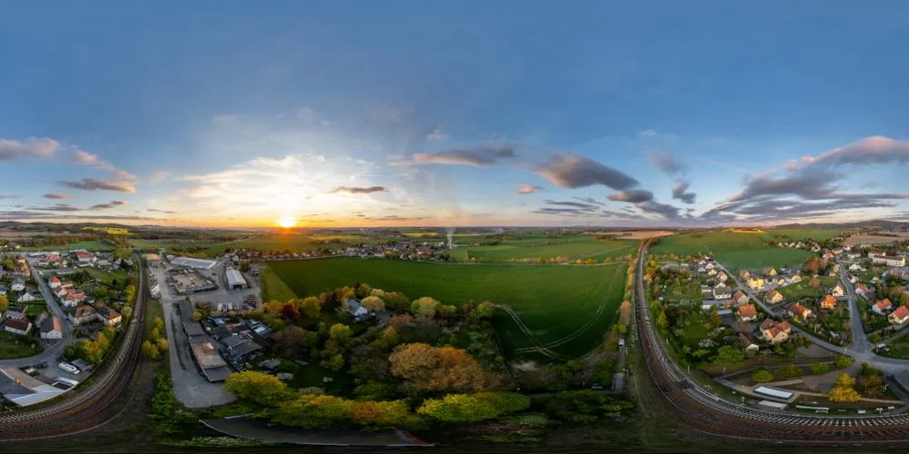 360° Panorama: Kubschütz in Oberlausitz