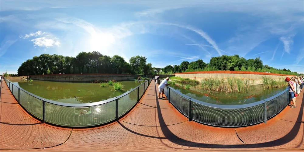 360° Panorama: Setzgärten in 6. Sächsische Landesgartenschau in Löbau