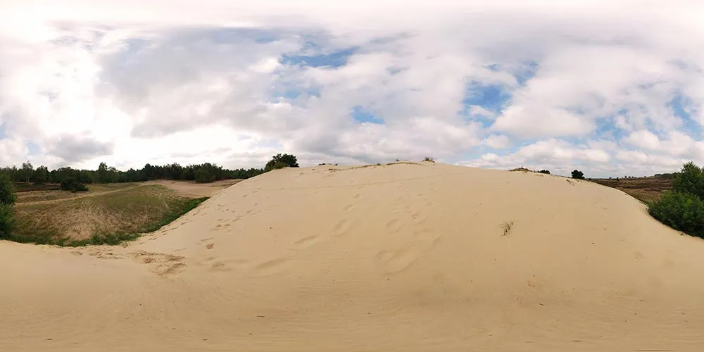 360° Panorama: Wanderdühne in Naturschutzgebiet Forst Zinna Jüterbog-Keilberg