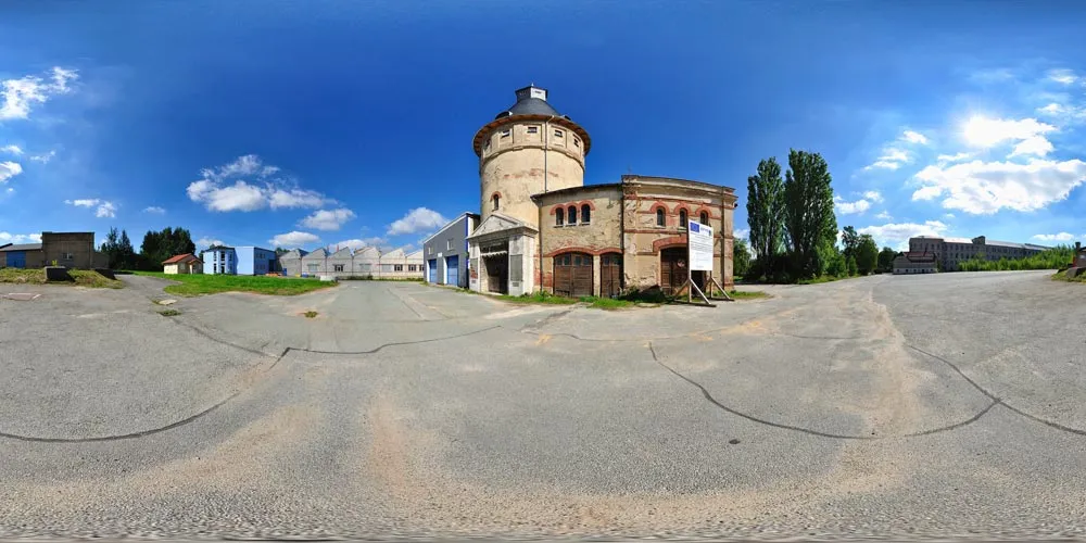 360° Panorama: Wasserturm in Lautex Werk