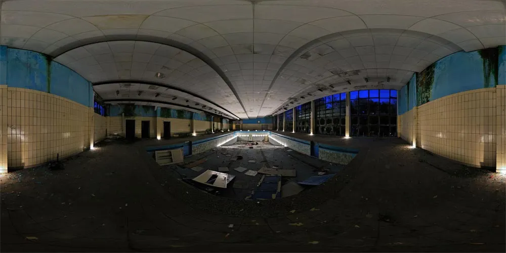 360° Panorama: Alte Schwimmhalle in Löbau
