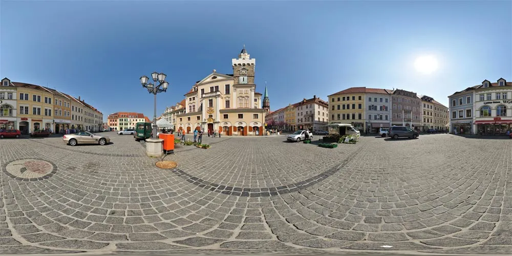 360° Panorama: Rathaus in Löbau