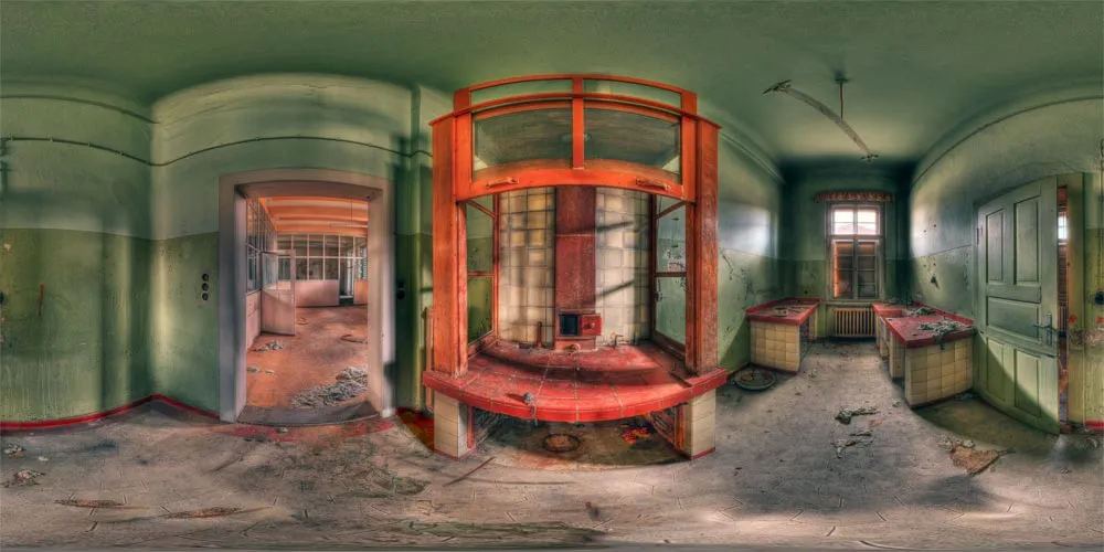 360° Panorama: Labor 2 Malariaabteilung in Wehrmachtslazarett Pirna-Sonnenstein