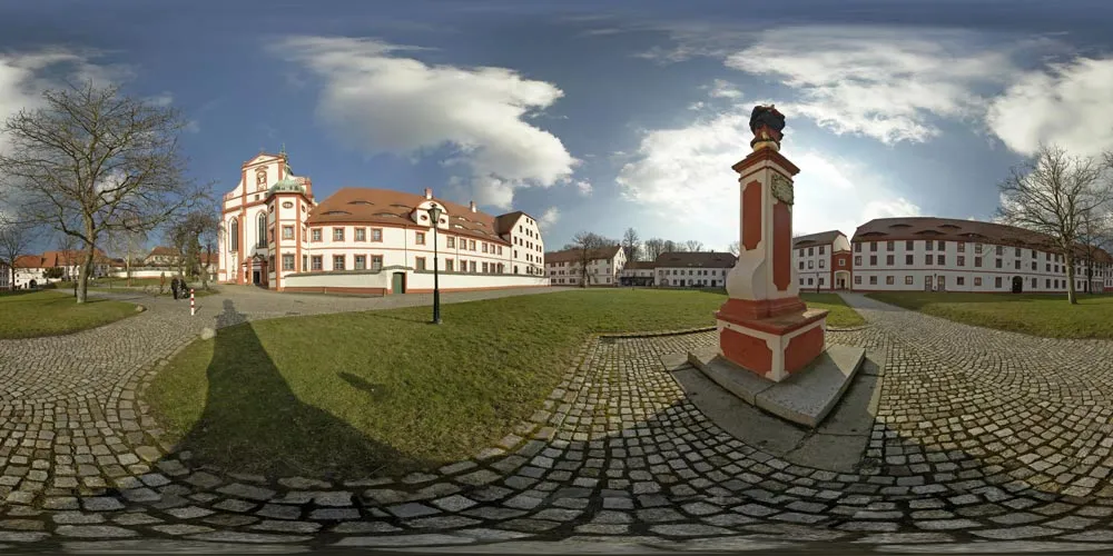 360° Panorama: Zisterzienser Kloster St. Marienstern 1 in Panschwitz-Kuckau