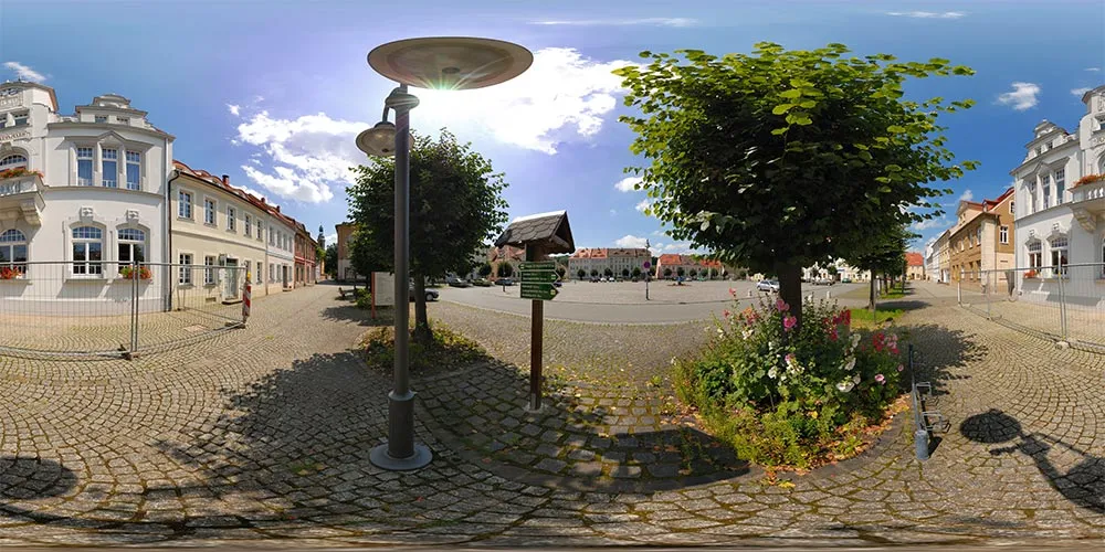 360° Panorama: Marktplatz in Ostritz