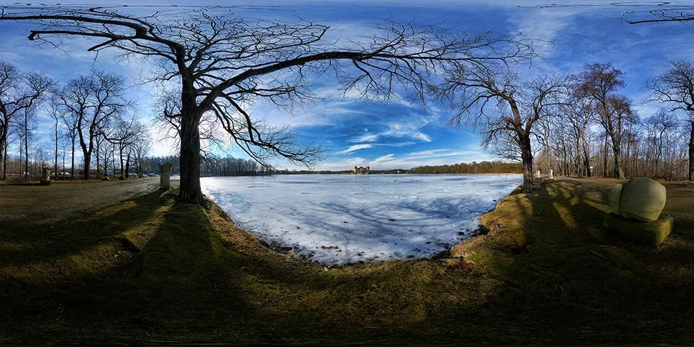 360° Panorama: Schloßteich in Moritzburg