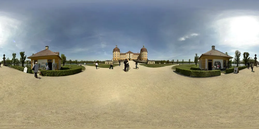 360° Panorama: Schloss Moritzburg in Sachsen