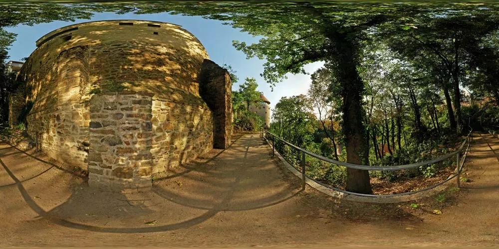 360° Panorama: Mühlbastei in Sommer 06