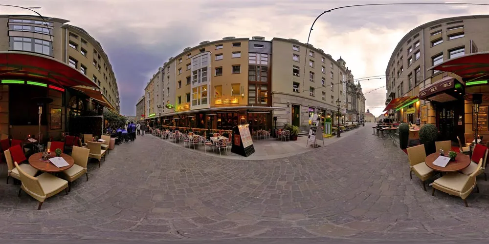 360° Panorama: Münzgasse in Frühling 2007