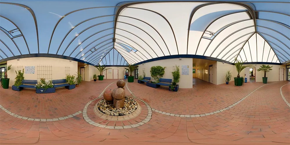 360° Panorama: Sanitärgebäude in SeeCamping Zittauer Gebirge