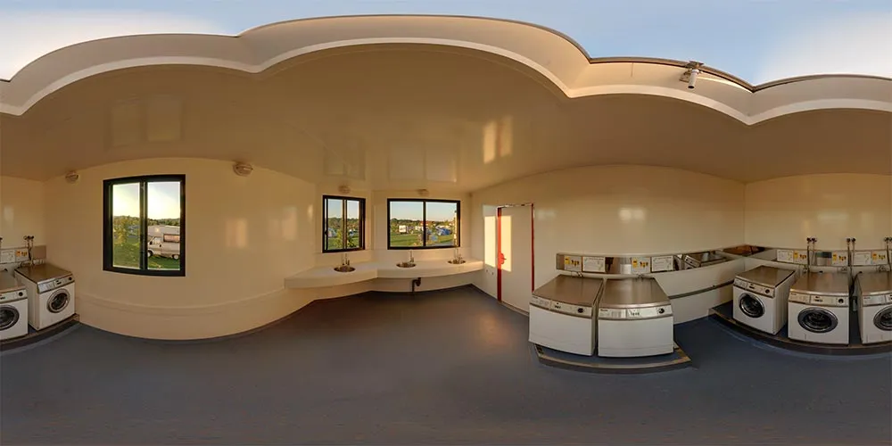 360° Panorama: Waschraum in SeeCamping Zittauer Gebirge