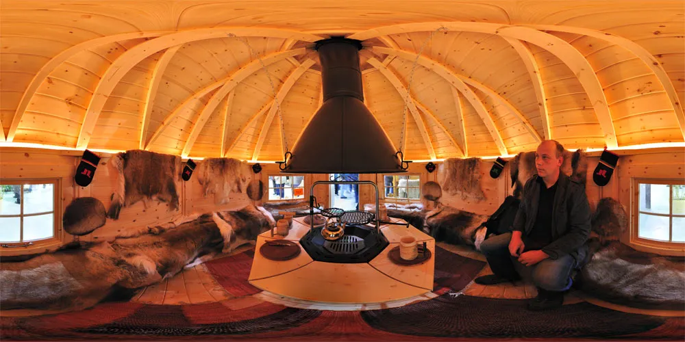 360° Panorama: Grillhütte in Dresdner Ostern und Internationale Orchideen-Welt 2010