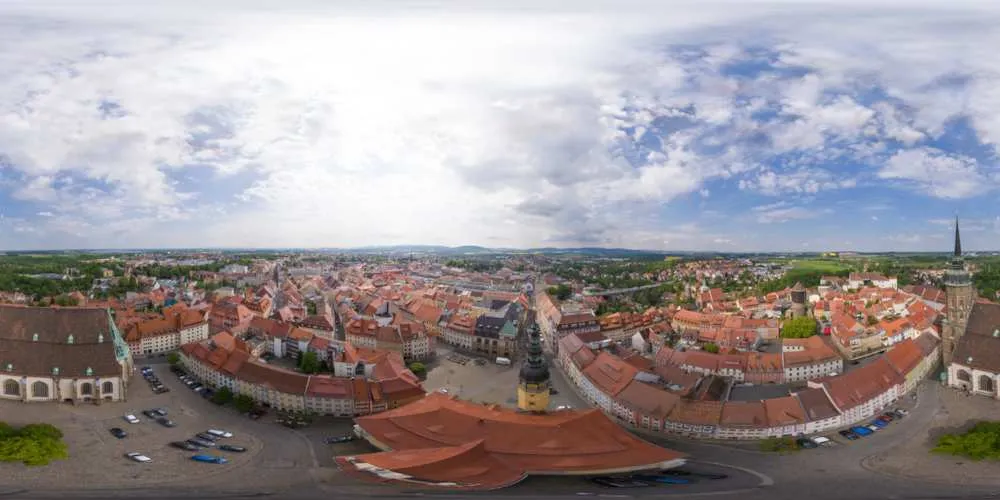 360° Panorama: Fleischmarkt in Frühling 2016