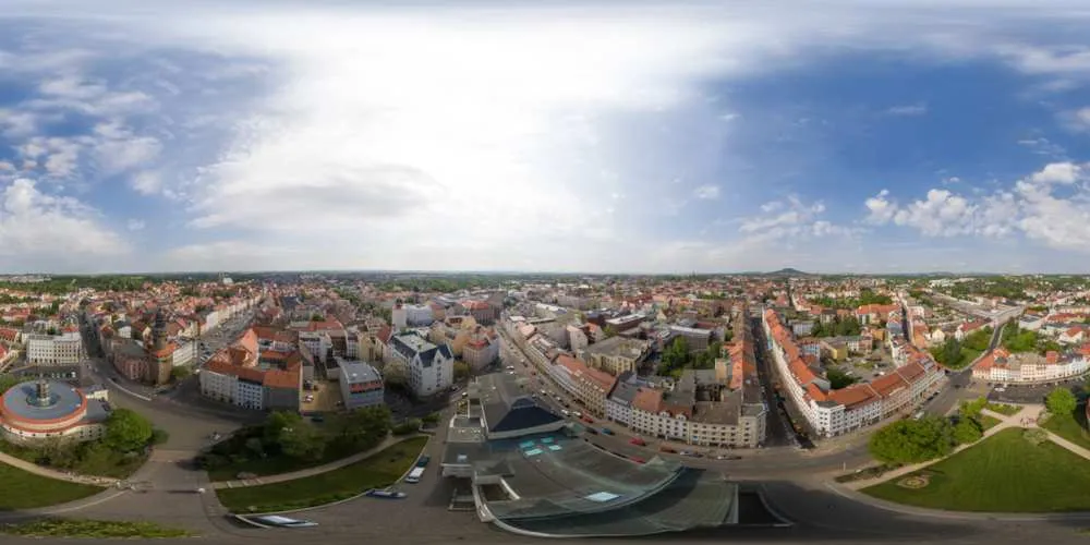 360° Panorama: Demianplatz in Görlitz