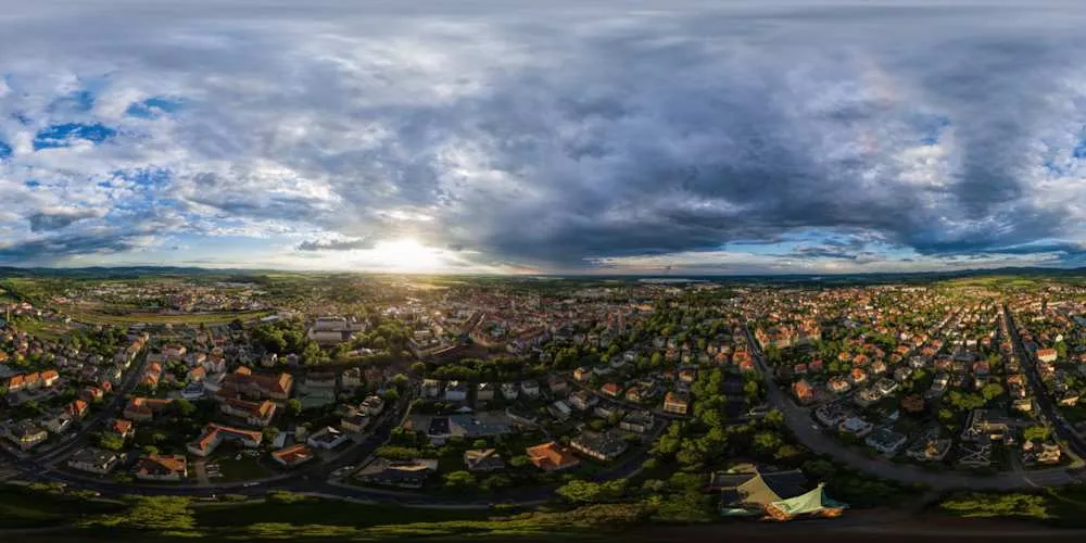 360° Panorama: Maria-Martha-Kirche in Frühling 2016
