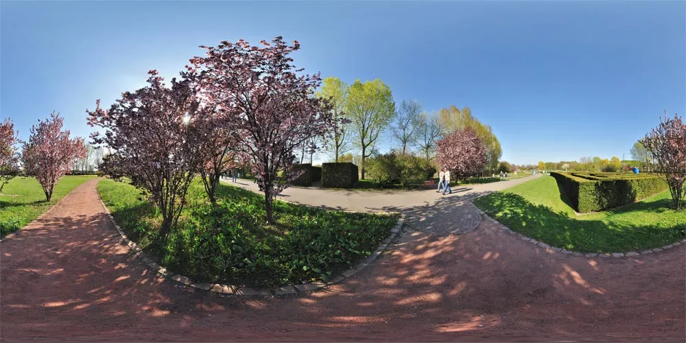360° Panorama: Labyrint in Erholungspark Marzahn