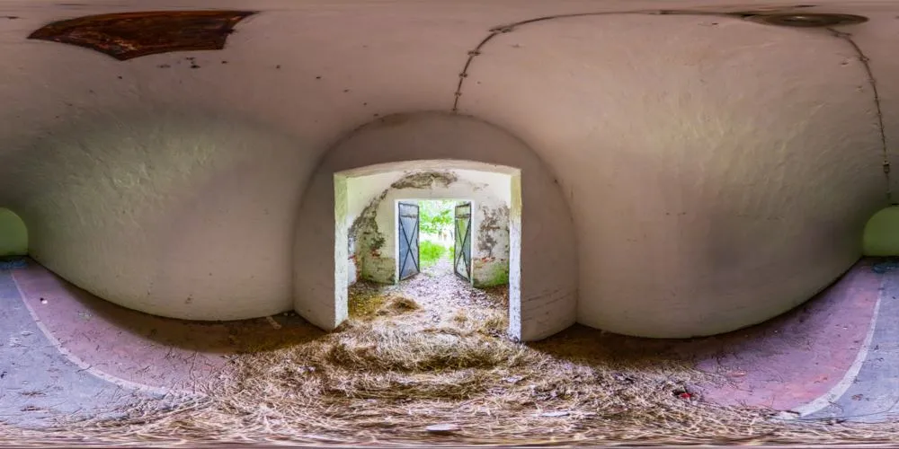 360° Panorama: Peenemünde - Prüfstand XI - Bunker im Ringwall - Innen in Insel Usedom
