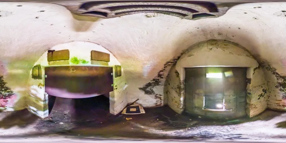 360° Panorama: Peenemünde - Prüfstand XI - Fledermausbunker in Insel Usedom