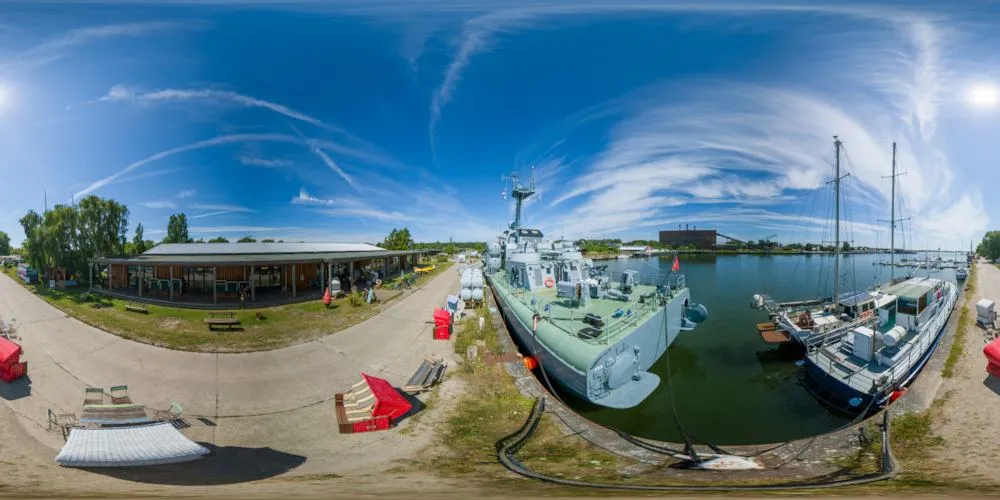 360° Panorama: Peenemünde - Raketenschiff 575 "Hans Beimler" in Insel Usedom