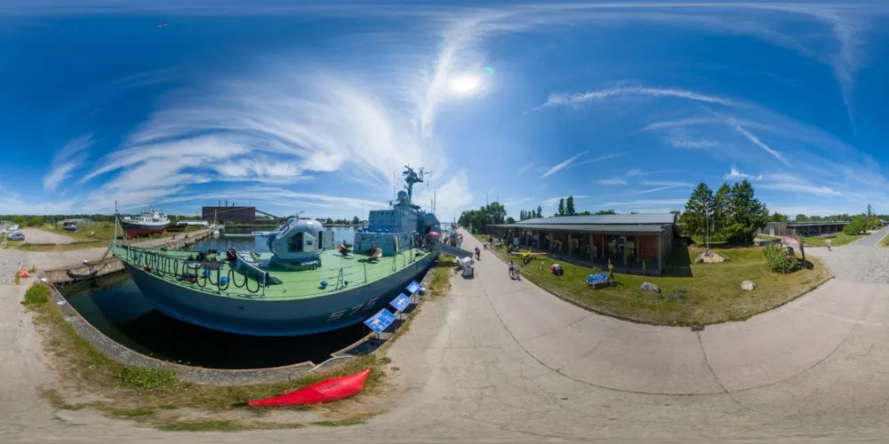 360° Panorama: Peenemünde - Raketenschiff 575 Hans Beimler  in Insel Usedom