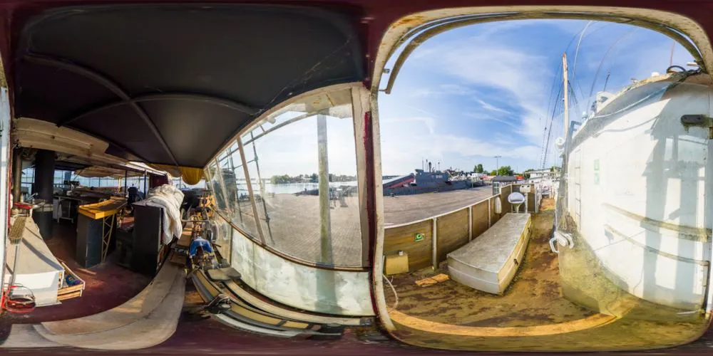 360° Panorama: Peenemünde - Lobo de Mar (IMO: 8976918) - auf Deck in Insel Usedom