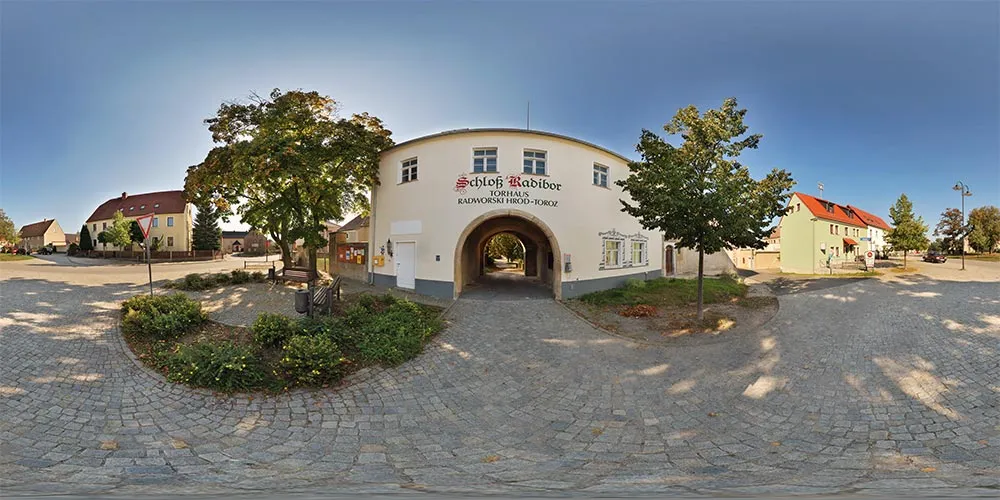 360° Panorama: Torhaus Ostseite in Radibor