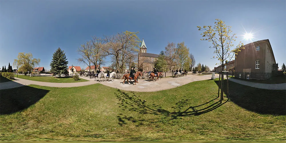 360° Panorama: Radiborer Osterreiter 1 in Ostern 2009