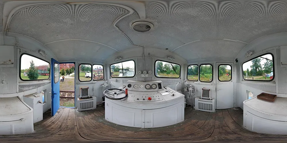 360° Panorama: Rangierlok V15 in Energiefabrik Knappenrode