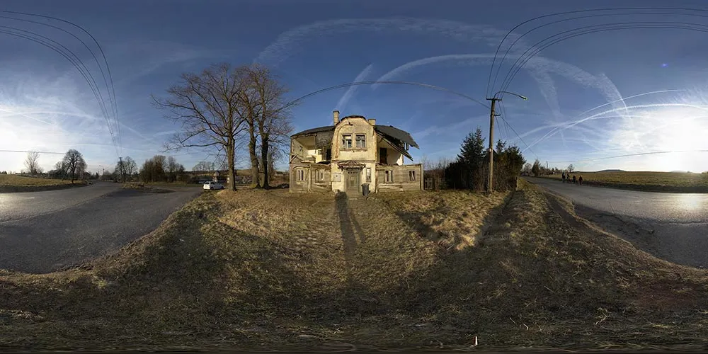 360° Panorama: Ruine in Tschechien