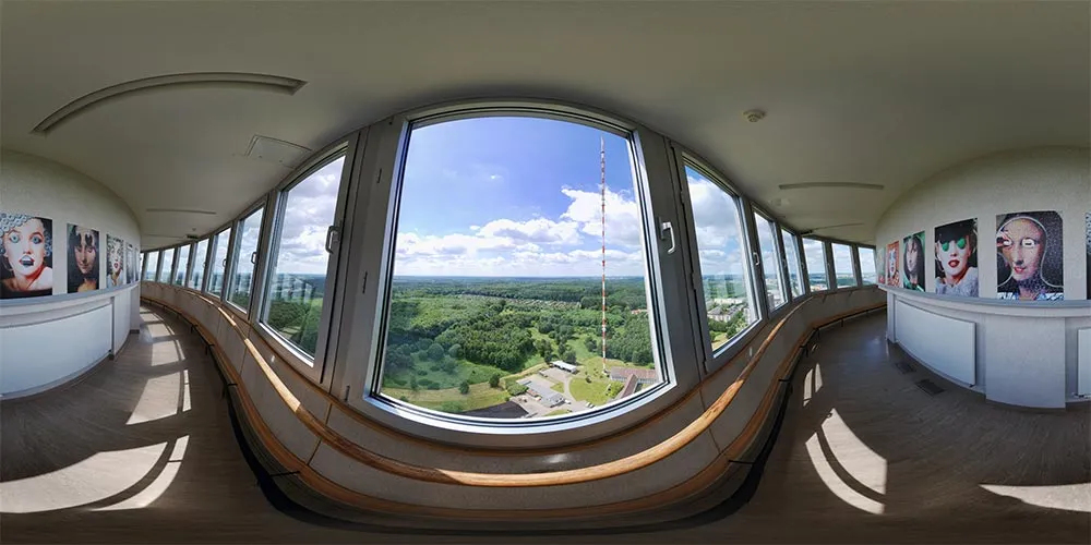 360° Panorama: Fernsehturm in Schwerin