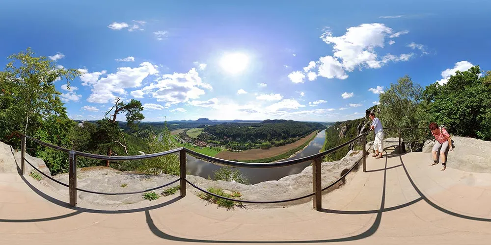 Virtueller Rundgang in der Nähe: Blick auf Rathen in Basteibrücke